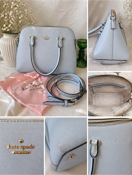 kate spade Handbags - Kate Spade Light Blue Satchel w/ Crossbody Strap